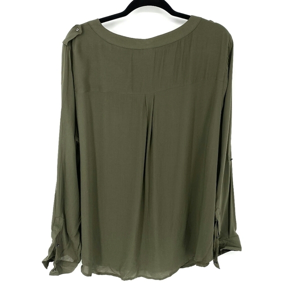 Torrid Sheer Green Blouse - Picture 5 of 6